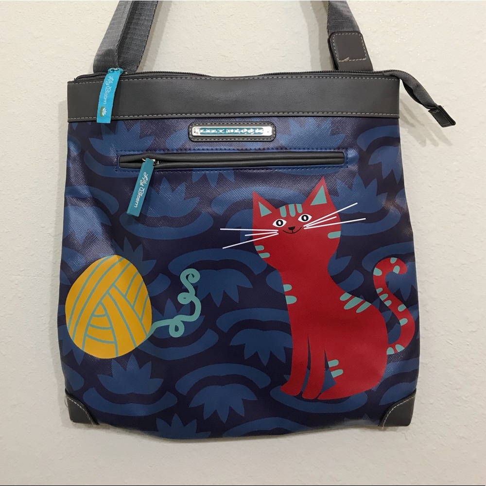Lily Bloom Cat crossbody purse